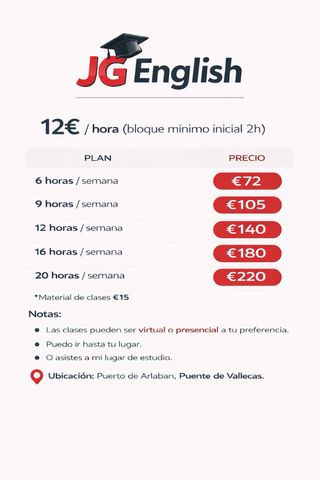 Clases personalizadas de Inglés