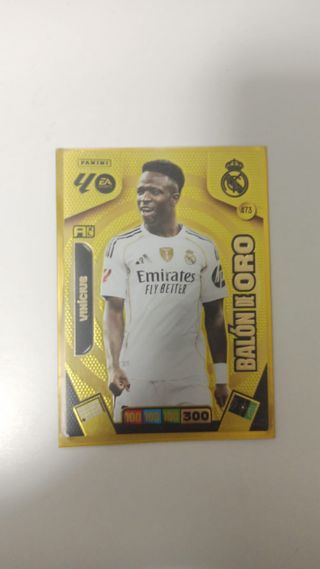 Cromo Vinicius Balón de Oro Adrenalyn 25-26