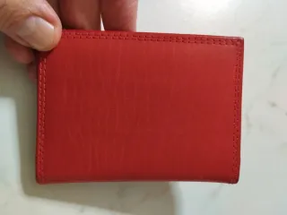 Porta Carte Borgo Etruschi Vera Pelle Rosso