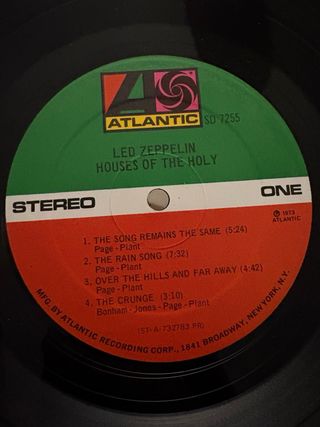 Led Zeppelin - Houses of the Holy - USA