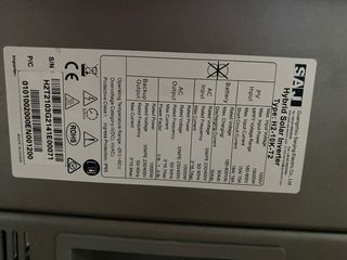 Inversor SAJ Híbrido Trifásico 10KW. Año 2022.