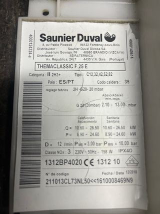 2 Placas Elec.THEMACLASSIC F 25 E y F 25 E H-MOD