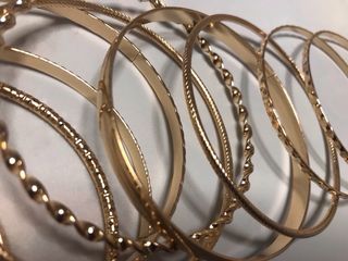 10 Pulseras Chapadas en Oro