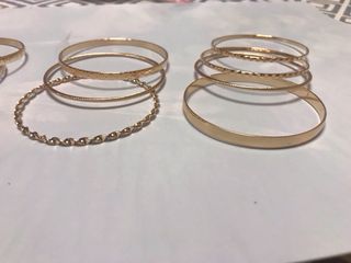 10 Pulseras Chapadas en Oro
