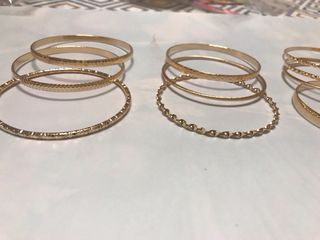 10 Pulseras Chapadas en Oro