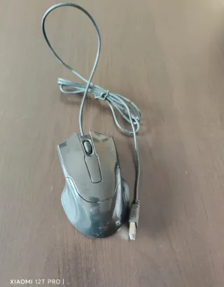 Ratón Ergonómico USB Negro | Ideal Gaming y Oficin