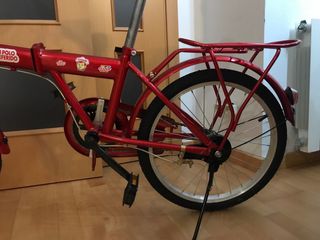 Bicicleta plegable roja