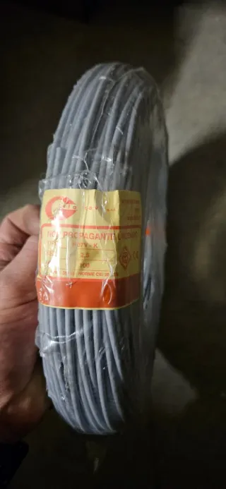 Cavo elettrico grigio 2,5mm