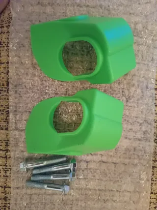 Protectores Horquilla Motocross Verdes + Tornillos