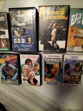 Lote 7 Cintas VHS Películas Varias