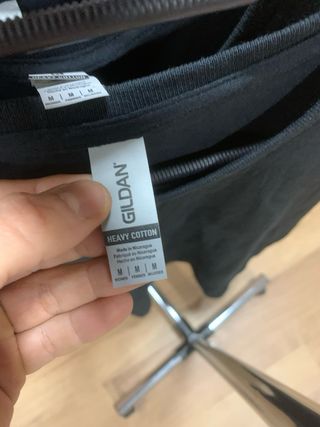 Lote 3 camisetas chica negras talla M