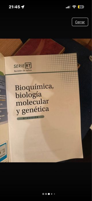 Bioquímica. Biología Molecular y Genética Serie...