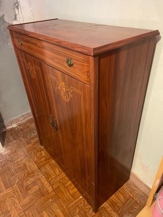 Mueble auxiliar vintage madera maciza