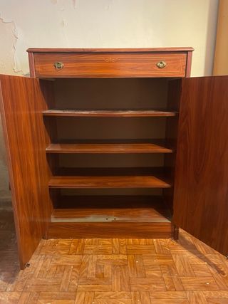 Mueble auxiliar vintage madera maciza