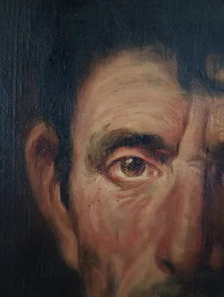 Oleo Lino C Iborra Retrato