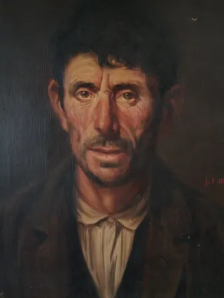 Oleo Lino C Iborra Retrato