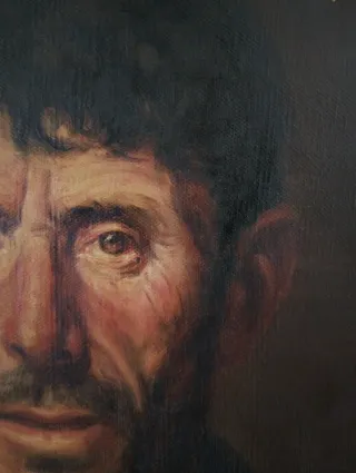 Oleo Lino C Iborra Retrato