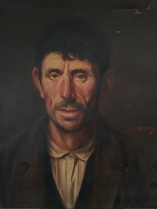 Oleo Lino C Iborra Retrato