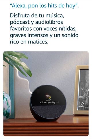 Amazon Echo Spot Nero SIGILLATO! Nuovo