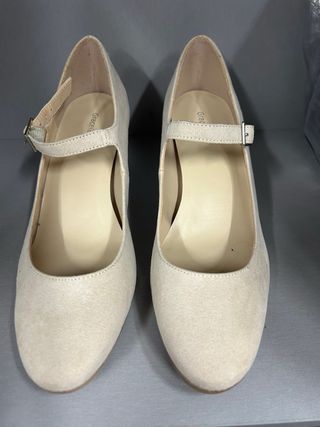 Zapatos de tacón beige/rosa