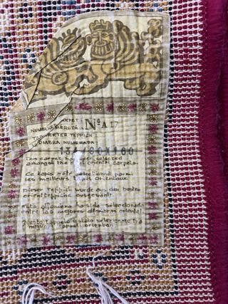 Tris Tappeti Orientali Autentici Numerati