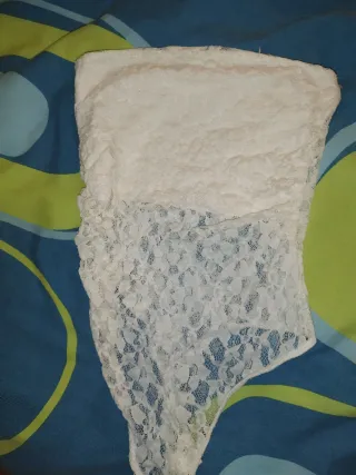 Body de encaje blanco