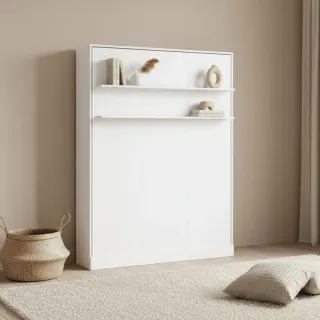 Cama abatible vertical blanco Kristoff 150x200cm