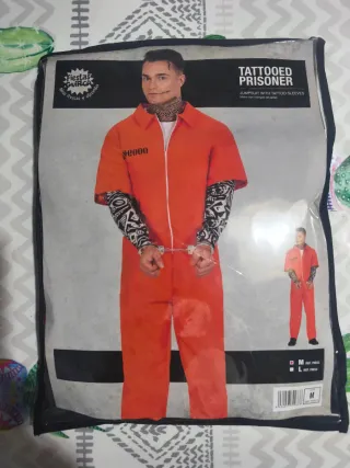 Disfraz Prisionero Adulto Talla M
