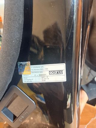 Asiento backet Sparco QRT-R