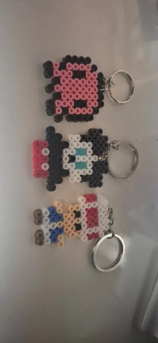 Llaveros personalizados hama beads