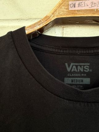 Camiseta manga corta negra VANS talla M
