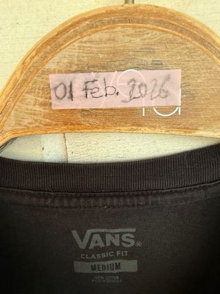 Camiseta manga corta negra VANS talla M