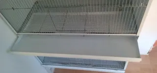 Jaula doble para pájaros