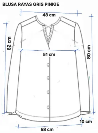 Blusa DAMA rayas S / T