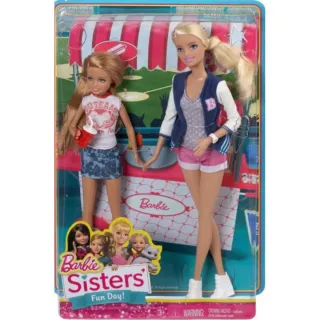 7 Barbies Play Set (perrita, niñas, bebé, Stacie)