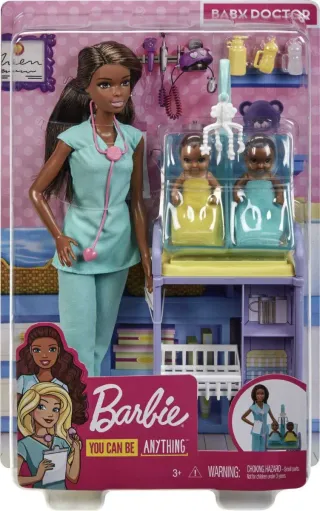 7 Barbies Play Set (perrita, niñas, bebé, Stacie)