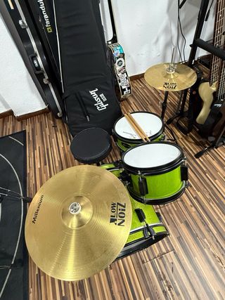 Batería Millenium kid Verde Brillante