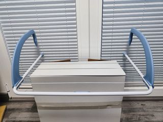 Tendedero colgante azul y blanco