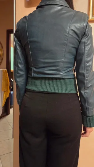 Giubbotto Patrizia Pepe verde/blu petrolio