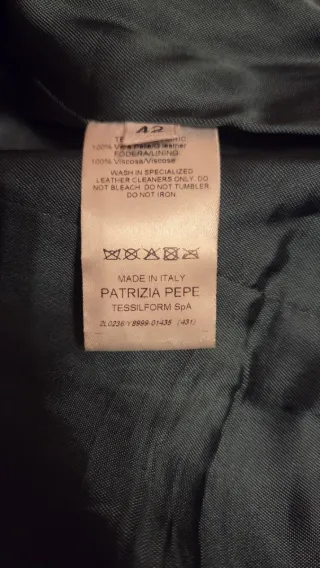 Giubbotto Patrizia Pepe verde/blu petrolio