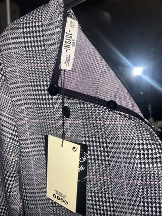 Mono corto estampado cuadros