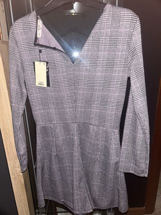 Mono corto estampado cuadros