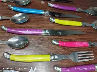 Cubiertos Laguiole Vintage Varios Colores