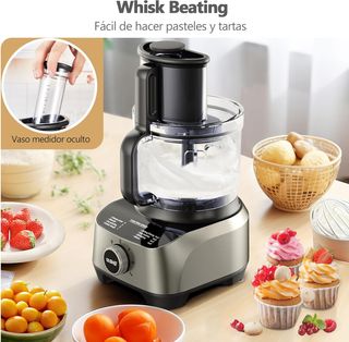 YASHE Procesador Alimentos 1300W Batidora Exprimid