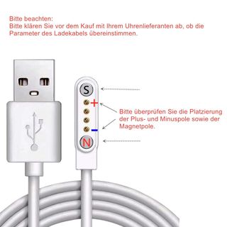 Cable de Carga Magnético para Reloj Inteligente, Cargador Magnético USB de 4 pines