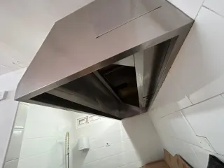 Campana extractora industrial acero inoxidable