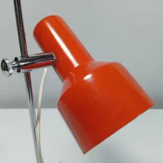 LAMPARA SOBREMESA NARANJA 70S