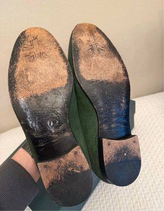 Mocasines Belgian Loafers Verde Talla 42.5