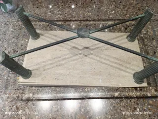 Mesa Centro Cristal y Mármol