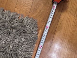 Alfombra gris pelo largo poliéster